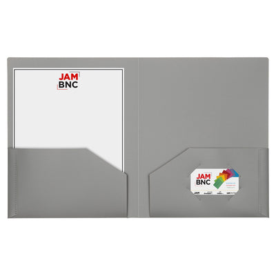 Assorted Business 9 x 12 Plastic Heavy Duty Folders - 6 Pack