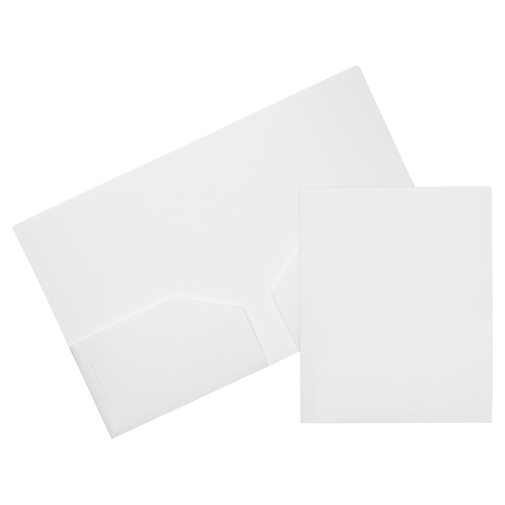 Assorted Business 9 x 12 Plastic Heavy Duty Folders - 6 Pack