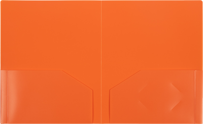 Assorted Fashion 9 x 12 Plastic Heavy Duty Folders - 6 Pack