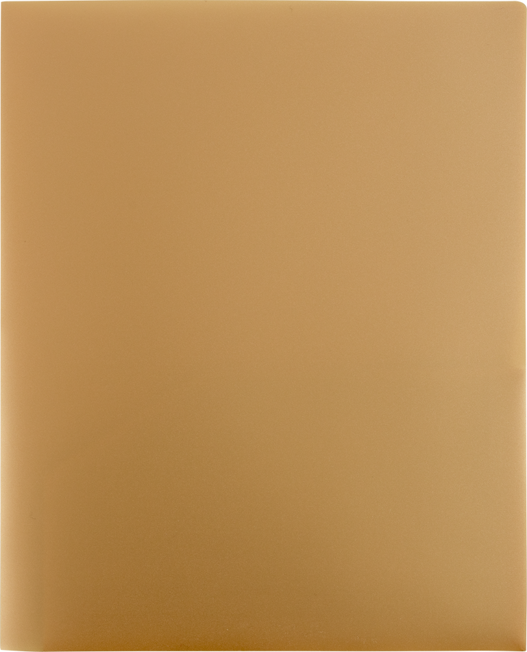 Assorted Professional 9 x 12 Plastic Heavy Duty Folders - 6 Pack