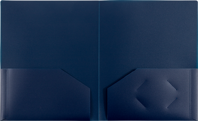 Assorted Professional 9 x 12 Plastic Heavy Duty Folders - 6 Pack