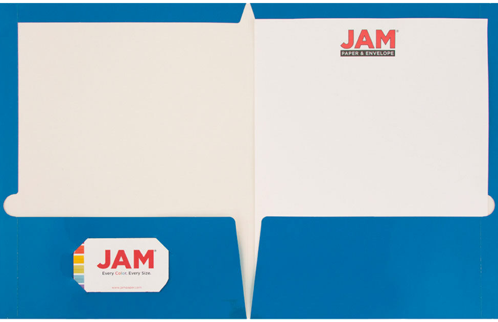 Glossy Blue 9 x 12 Standard Folders
