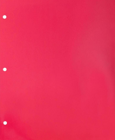 Glossy Hot Pink 9 x 12 3 Hole Punch Folders