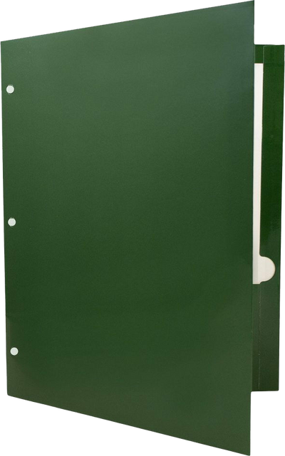 Glossy Green 9 x 12 3 Hole Punch Folders