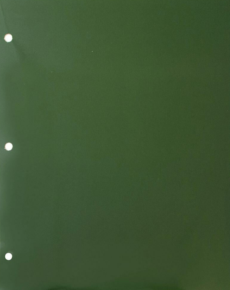 Glossy Green 9 x 12 3 Hole Punch Folders