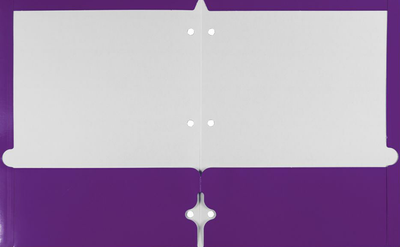 Glossy Purple 9 x 12 3 Hole Punch Folders