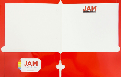 Glossy Red 9 x 12 3 Hole Punch Folders