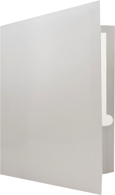 Glossy Silver 9 x 12 3 Hole Punch Folders