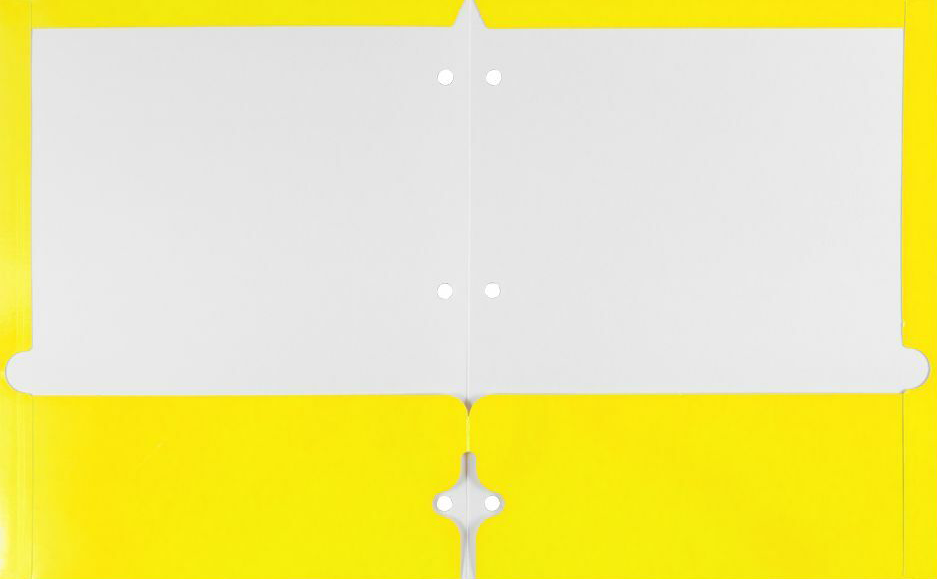 Glossy Yellow 9 x 12 3 Hole Punch Folders
