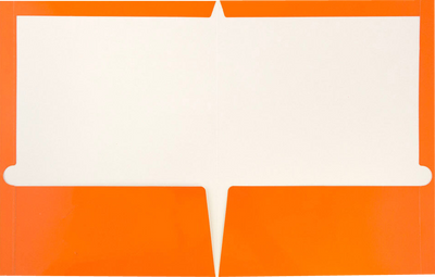 Glossy Orange 9 x 12 Standard Folders