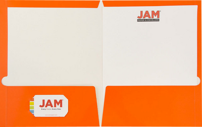Glossy Orange 9 x 12 Standard Folders