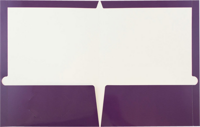 Glossy Purple 9 x 12 Standard Folders