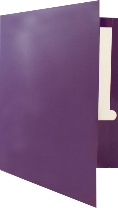 Glossy Purple 9 x 12 Standard Folders