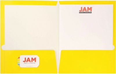 Assorted Primary Standard Glossy Folders - 6 Pack