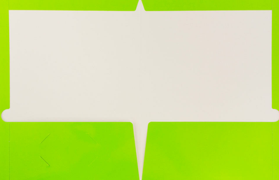 Glossy Lime Green 9 x 12 Standard Folders