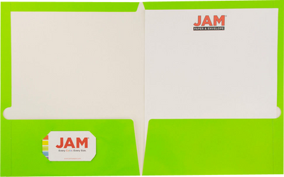 Glossy Lime Green 9 x 12 Standard Folders