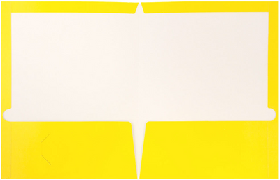 Glossy Yellow 9 x 12 Standard Folders