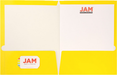 Glossy Yellow 9 x 12 Standard Folders
