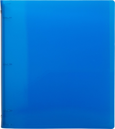 Blue Journal Assorted Primary Glossy Folders and 3/4 Inch Binders and Journal Pack