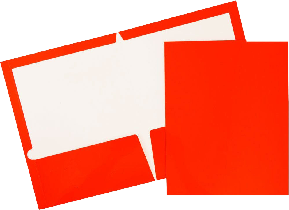 Orange Journal Primary Glossy Folders, 3/4 Inch Binders, and Orange Journal Pack