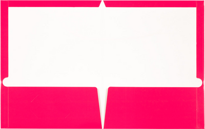 Glossy Hot Pink 9 x 12 Standard Folders