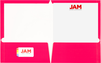 Glossy Hot Pink 9 x 12 Standard Folders