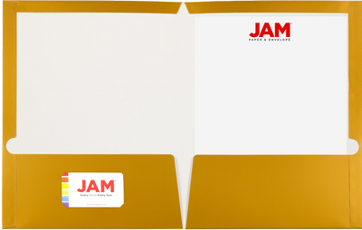 Glossy Gold 9 x 12 Standard Folders