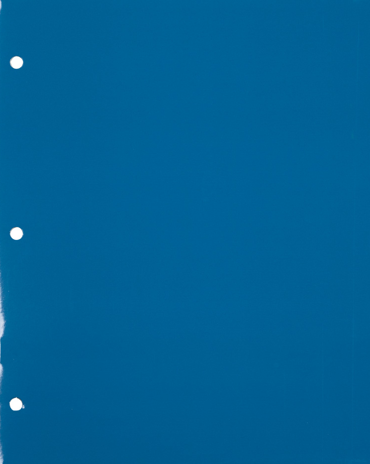 Glossy Blue 9 x 12 3 Hole Punch Folders