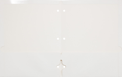 Glossy White 9 x 12 3 Hole Punch Folders