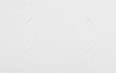Glossy White 9 x 12 3 Hole Punch Folders