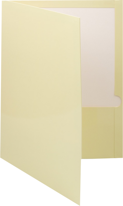 Glossy Ivory 9 x 12 Standard Folders