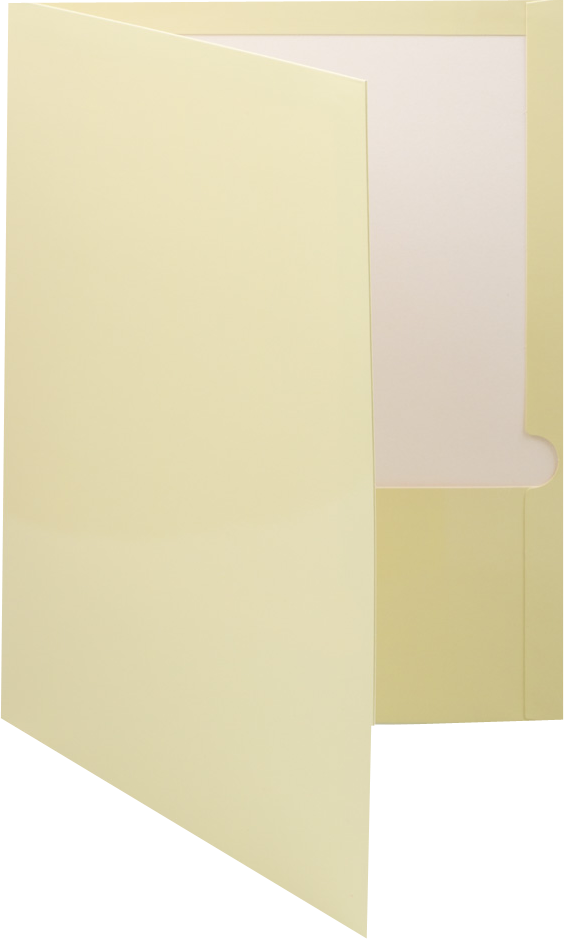 Glossy Ivory 9 x 12 Standard Folders