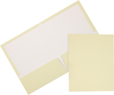 Glossy Ivory 9 x 12 Standard Folders