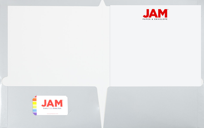 Glossy Silver 9 x 12 Standard Folders