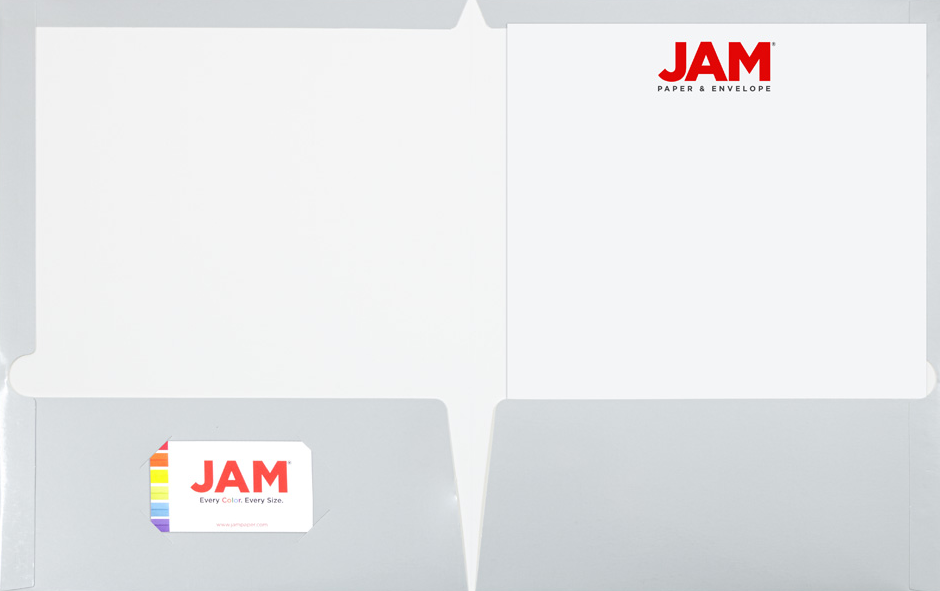 Glossy Silver 9 x 12 Standard Folders
