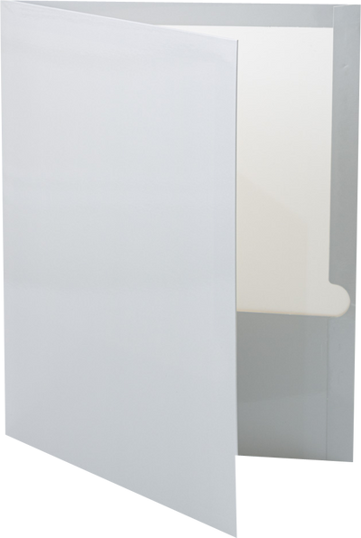 Glossy Silver 9 x 12 Standard Folders