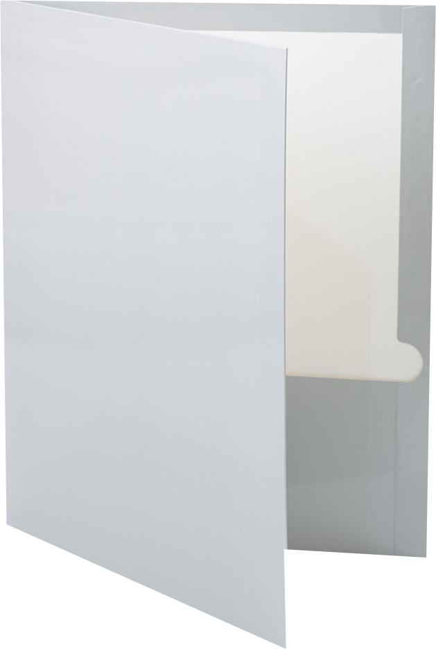 Glossy Silver 9 x 12 Standard Folders