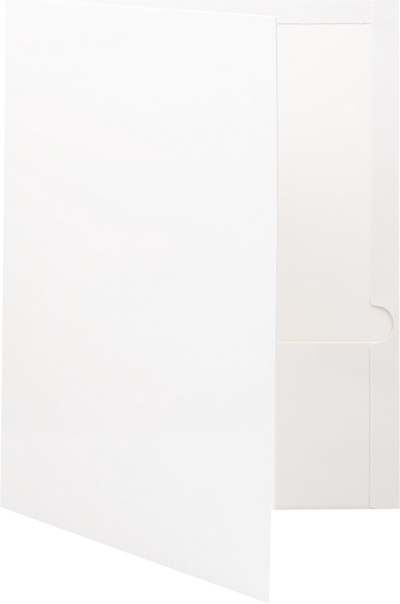 Glossy White 9 1/4 x 11 1/2 Standard Folders