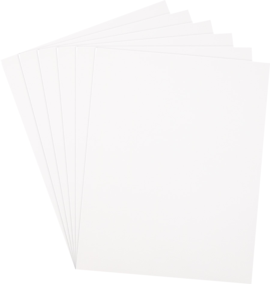 Glossy White 9 1/4 x 11 1/2 Standard Folders