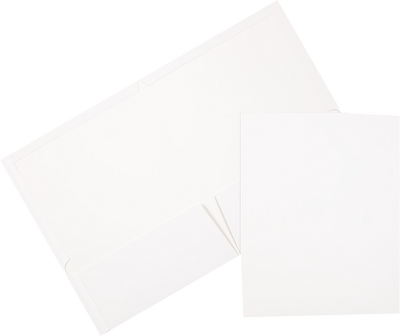Glossy White 9 1/4 x 11 1/2 Standard Folders