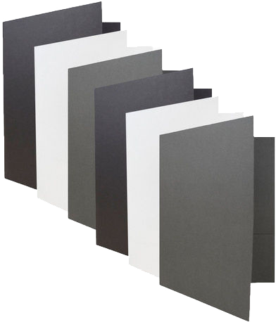 Assorted Business 9 x 12 Linen Folders - 6 Pack