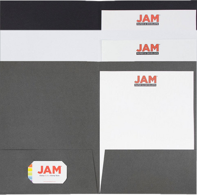 Assorted Business 9 x 12 Linen Folders - 6 Pack