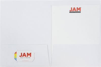 Assorted Business 9 x 12 Linen Folders - 6 Pack