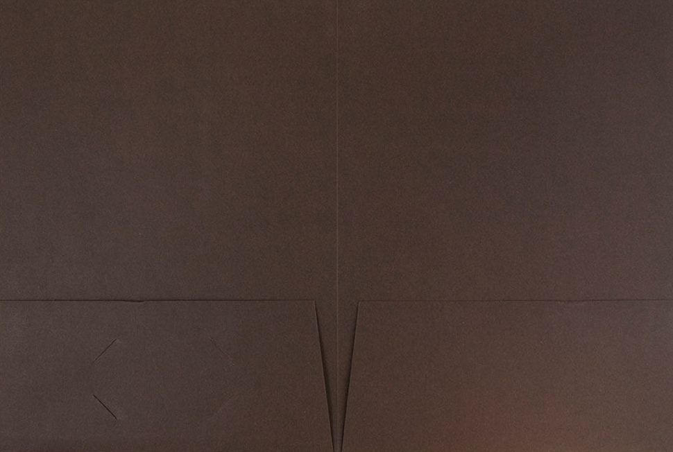 Chocolate Brown Linen 9 x 12 Folders
