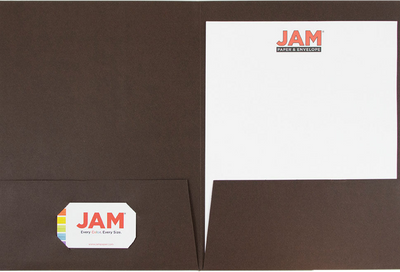 Chocolate Brown Linen 9 x 12 Folders