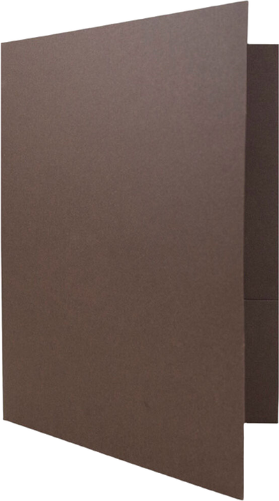 Chocolate Brown Linen 9 x 12 Folders
