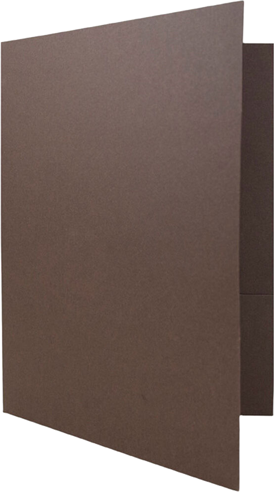 Chocolate Brown Linen 9 x 12 Folders