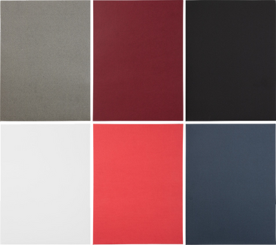 Assorted Primary 9 x 12 Linen Folders - 6 Pack