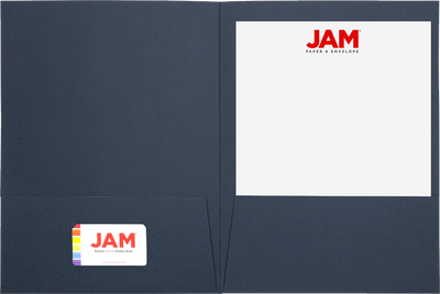 Assorted Primary 9 x 12 Linen Folders - 6 Pack