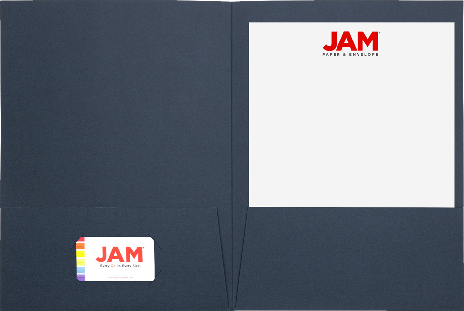 Assorted Primary 9 x 12 Linen Folders - 6 Pack